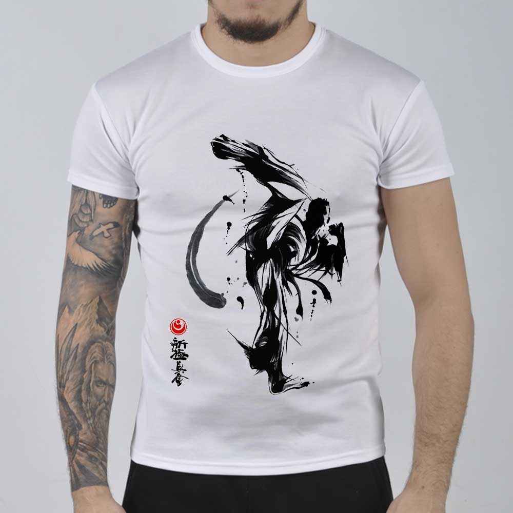 Karate T-Shirts TSKR05 with new Karate drawing Shotokan – Makos Sport